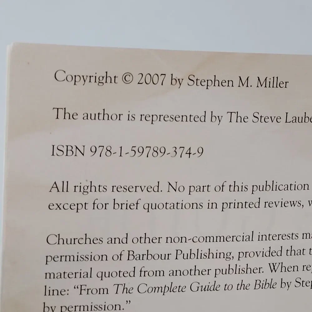 The Complete Guide to the Bible by Stephen M. Miller - Illustrated Softcover